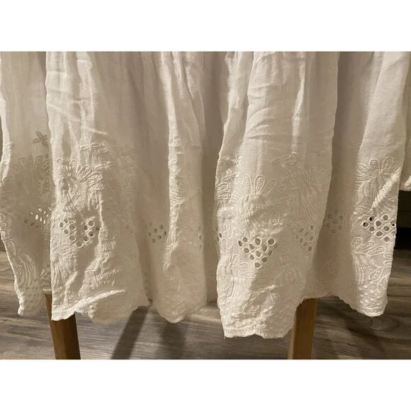 Vero Moda Boho Tie-front Peasant Top Hippie M - Picture 5 of 5